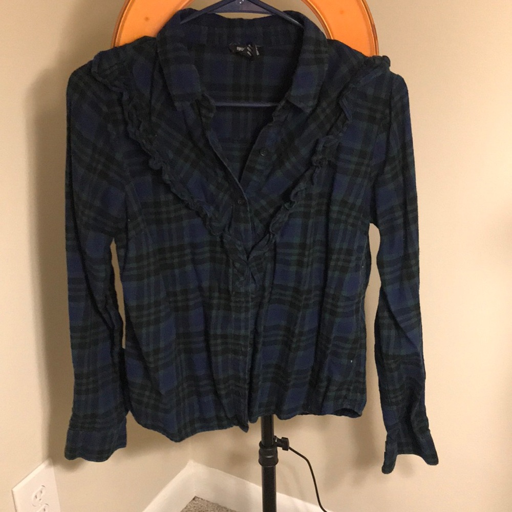 Ruffle flannel
